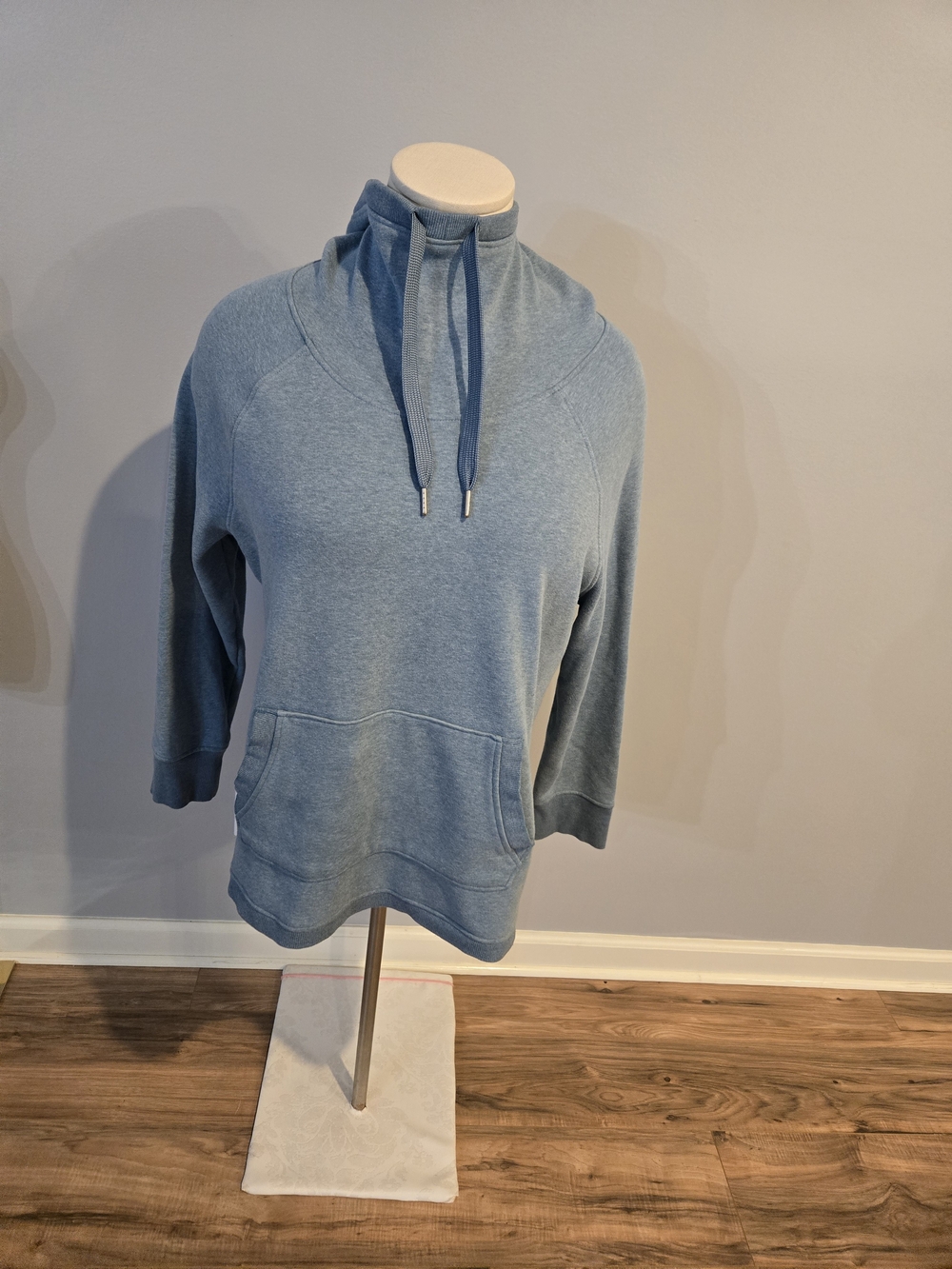 Funnel Neck Pullover Sweatshirt